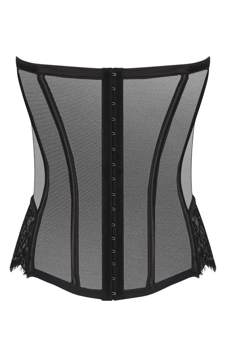 Hunkemöller Chalice Mesh & Lace Bustier, Alternate, color, 