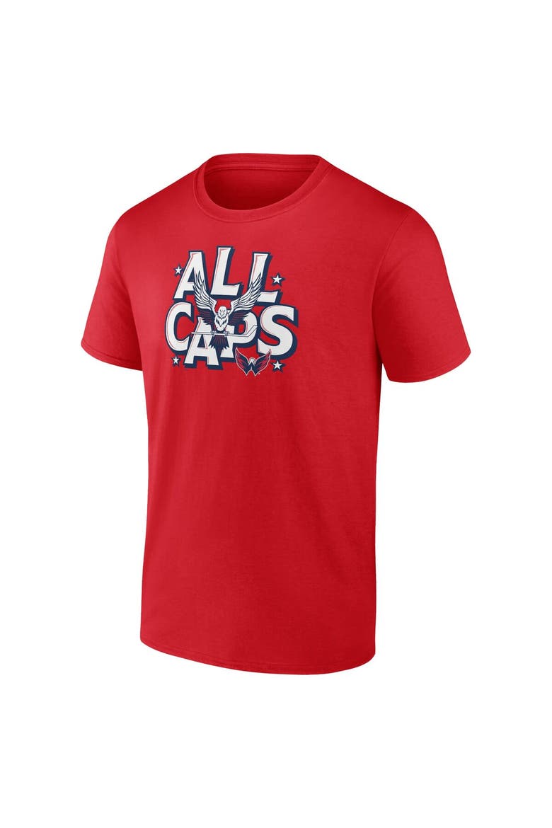 Men's Fanatics Branded Red Washington Capitals Local Domain T-Shirt, Alternate, color, Red