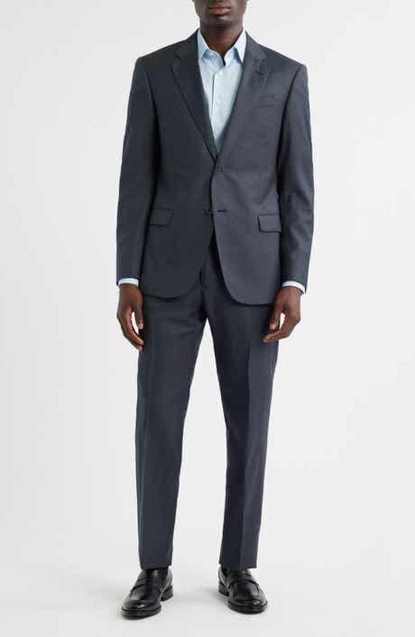 G-Line Grey Microcheck Wool Suit