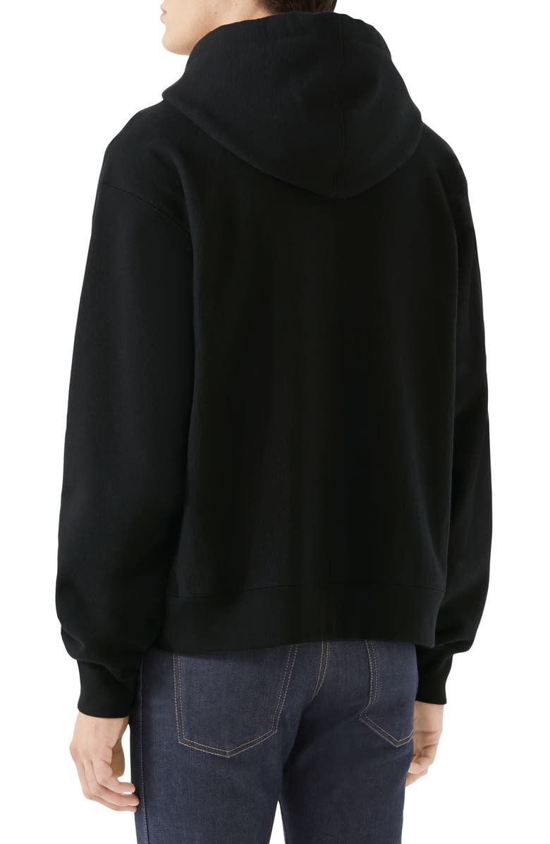 Gucci The Face Cotton Hoodie, Alternate, color, 