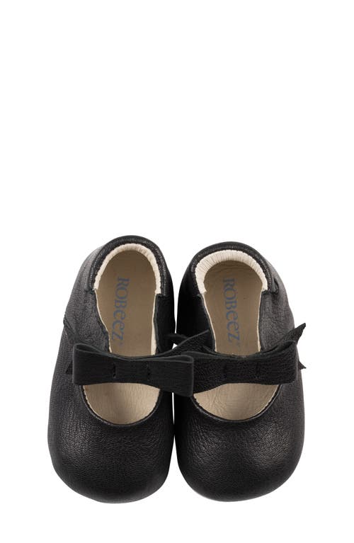Robeez ® Sofia Bow Mary Jane Crib Shoe In Black