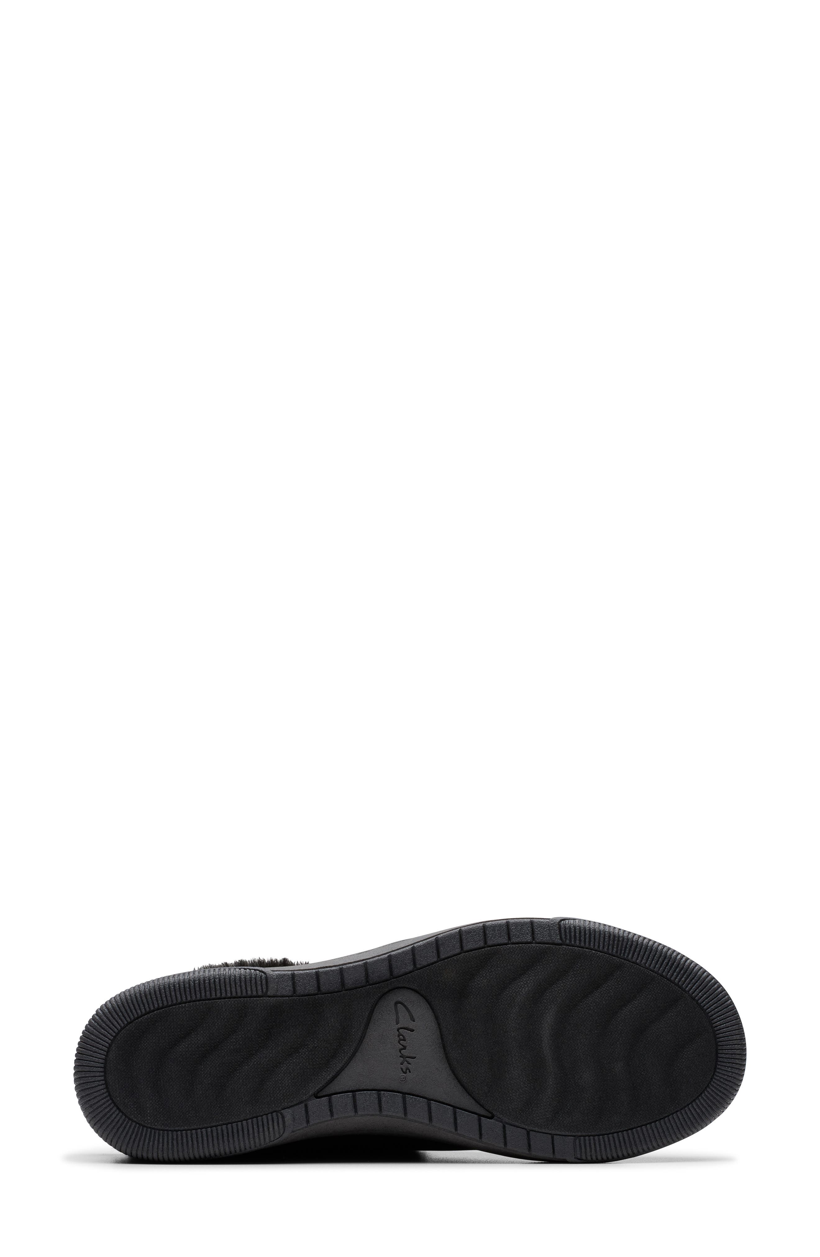 Clarks<sup>®</sup> Breeze Myth Faux Fur Lined Slipper - Wide Width Available, Alternate, color, Black
