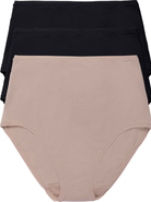 Natori Bliss Bare Cotton High Waist Brief 3-Pack