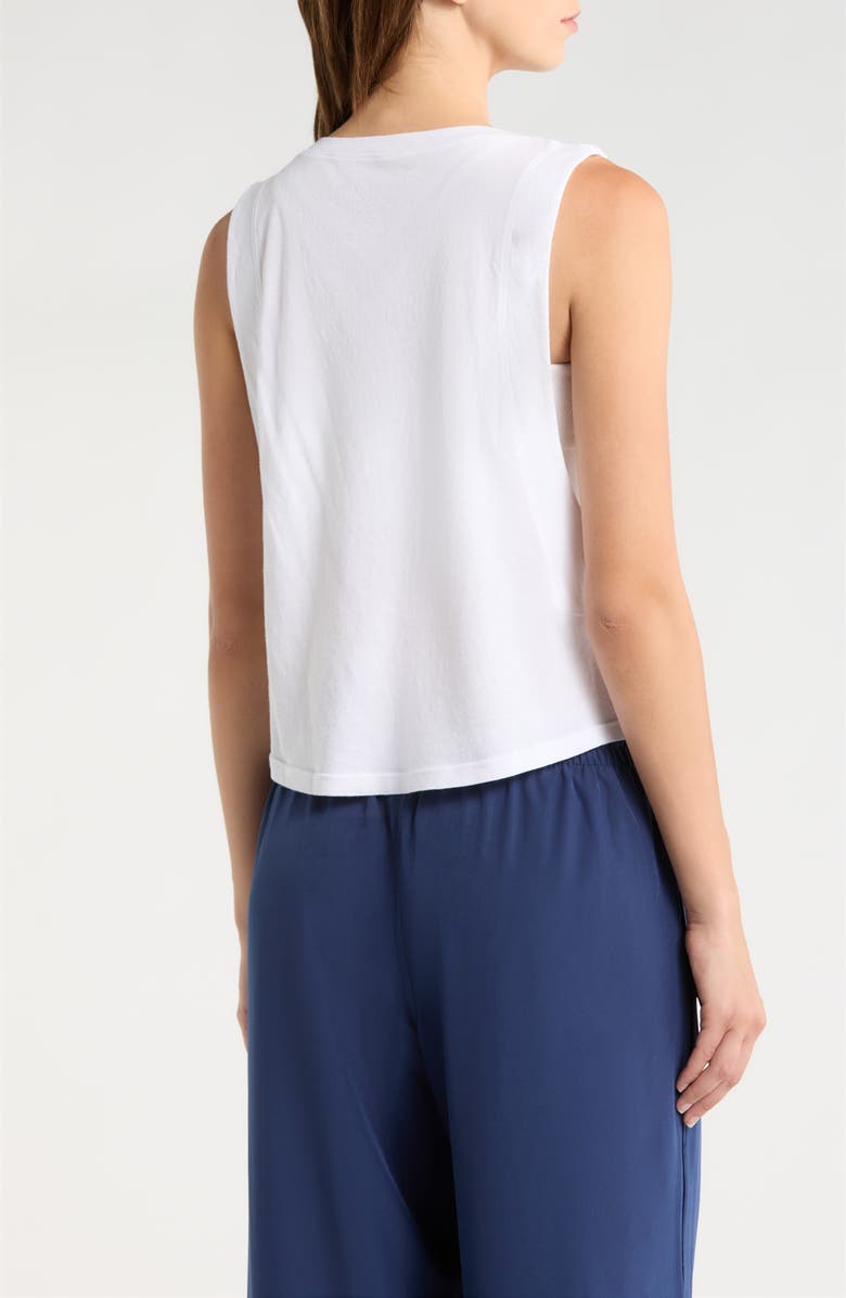 Year of Ours Flow Crop Muscle Tank, Alternate, color, White