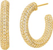 Untamed Petals Alex Crystal Hoops