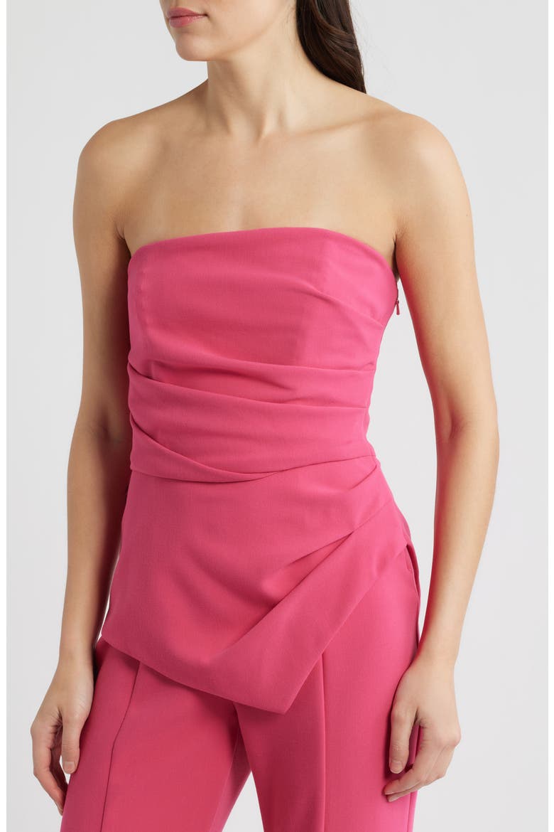 Rockie Strapless Jumpsuit, Alternate, color, FRAMBOISE