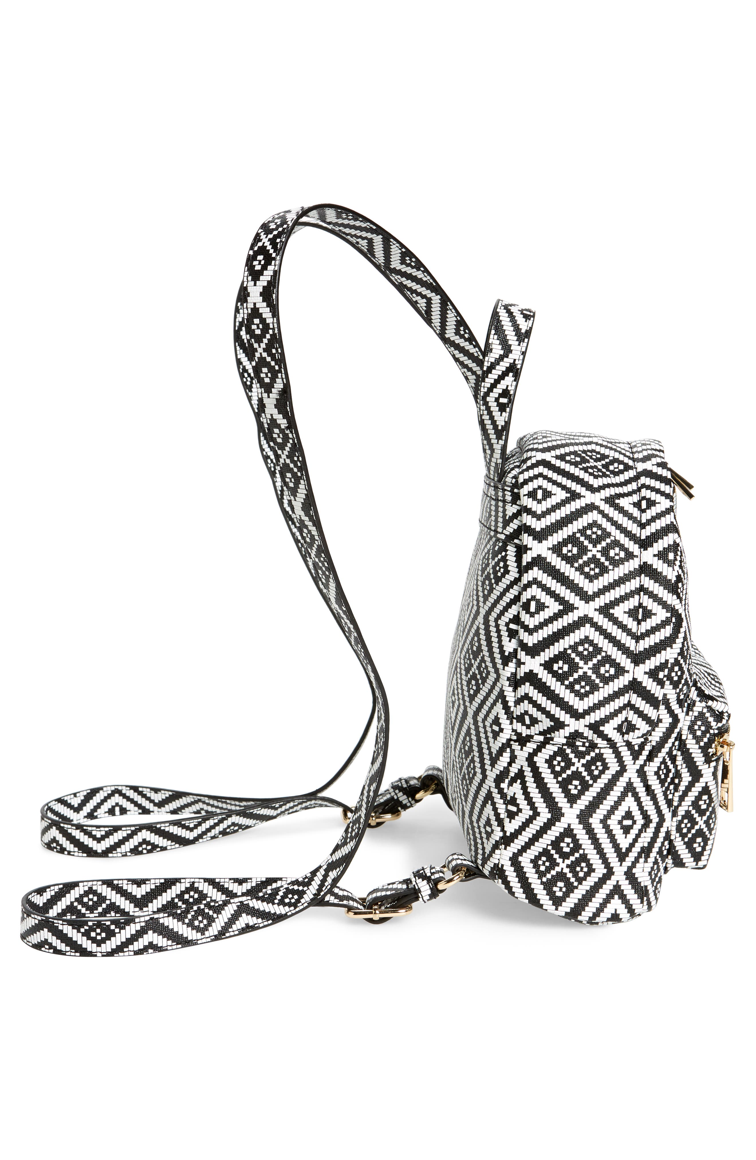 Emperia Weave Pattern Faux Leather Mini Backpack, Alternate, color, 