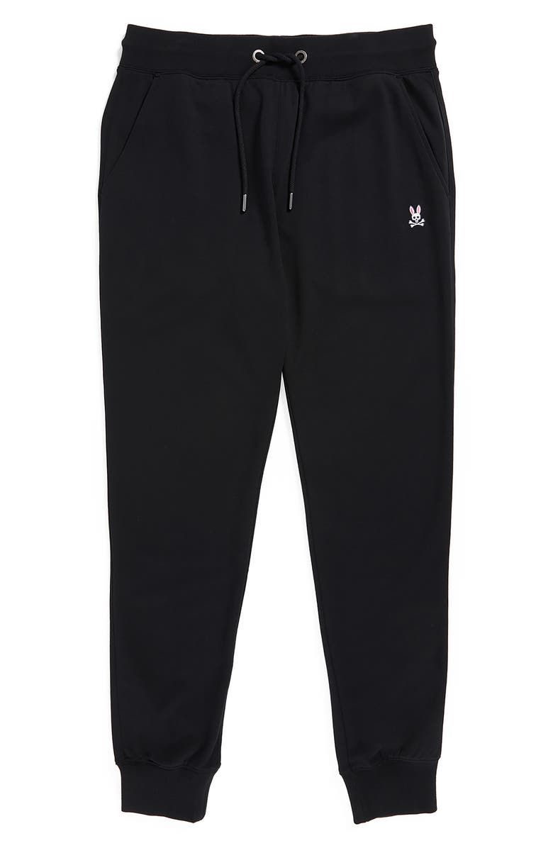 Psycho Bunny Logo Embroidered Cotton French Terry Joggers, Main, color,