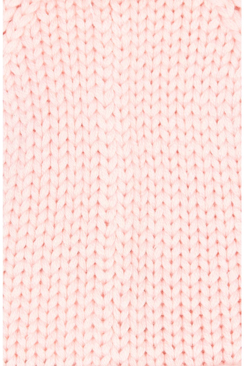 Knit Pompom Beanie, Alternate, color, LIGHT PINK