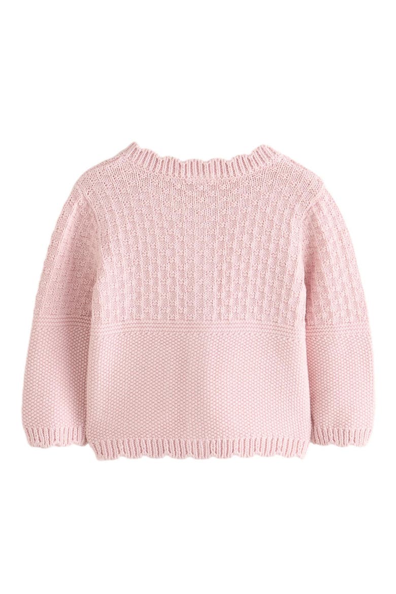 Bunny Embroidered Cardigan, Alternate, color, PINK