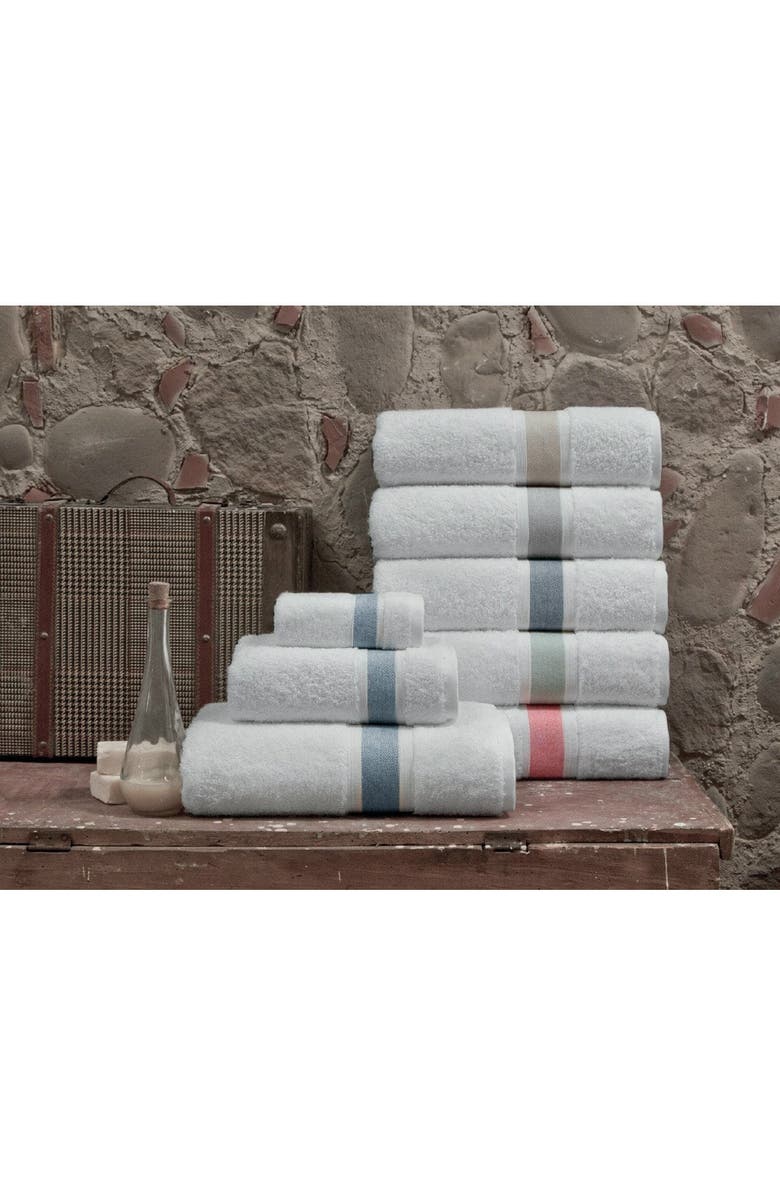 DePera ENCHANTE HOME Unique Turkish Cotton Beige Hand Towel - Set of 8, Main, color,