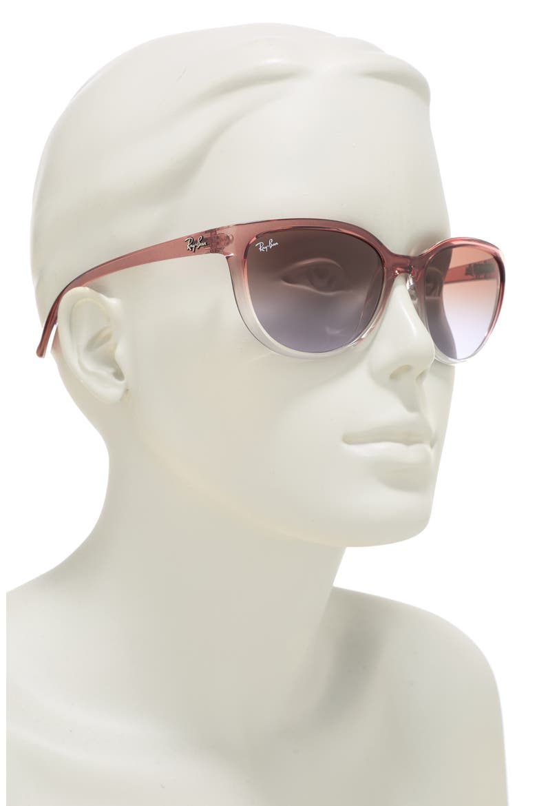 59mm Cat Eye Sunglasses, Alternate, color, LIGHT BROWN/ GRADIENT VIOLET
