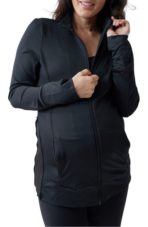 Active Side Zip Maternity Jacket