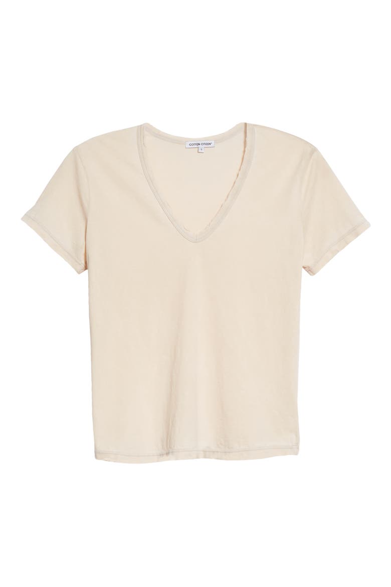 Standard V-Neck T-Shirt, Alternate, color, VINTAGE OATMEAL