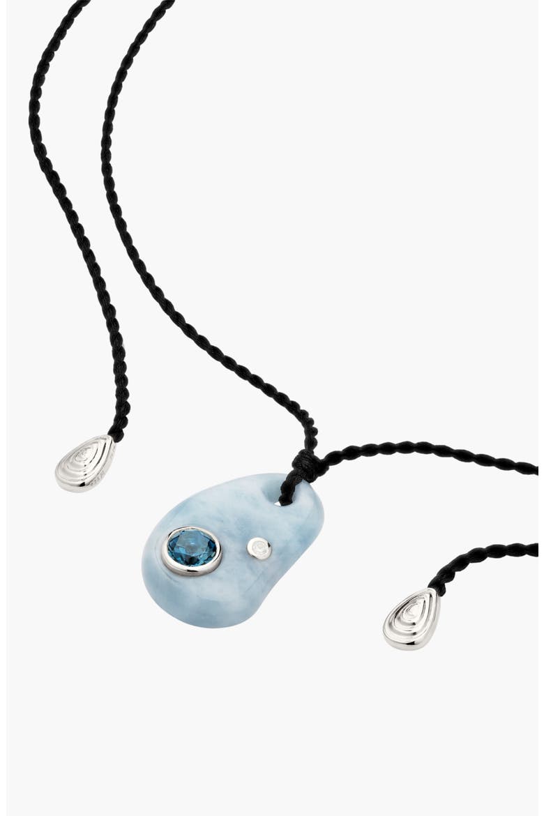 Pia Pebble Necklace, Alternate, color, Aquamarine