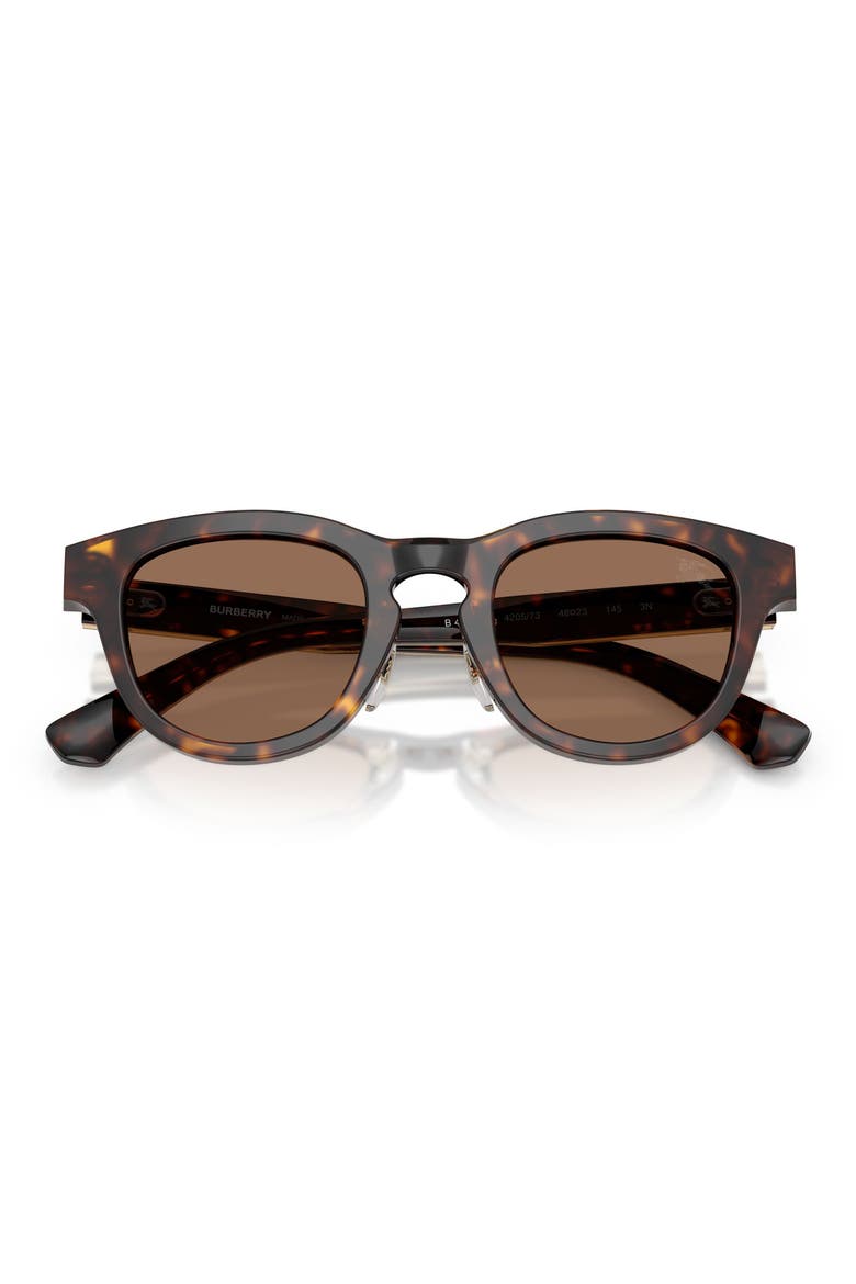 48mm Phantos Sunglasses, Alternate, color, DARK HAVANA / DARK BROWN