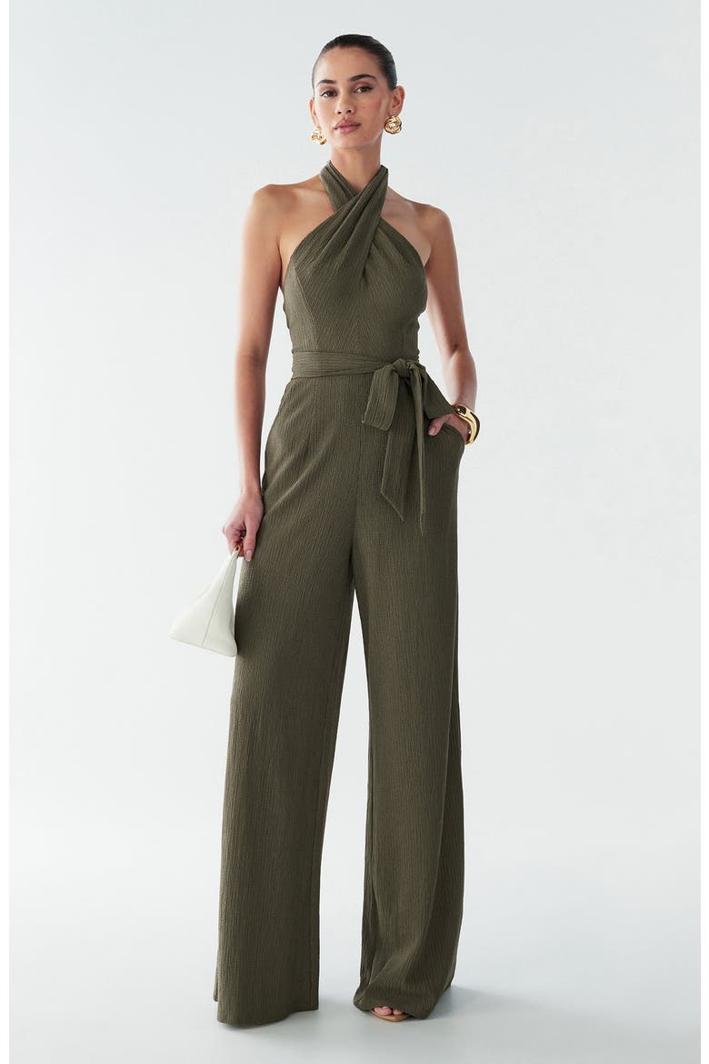 Amber Jumpsuit, Alternate, color, Dark Olive