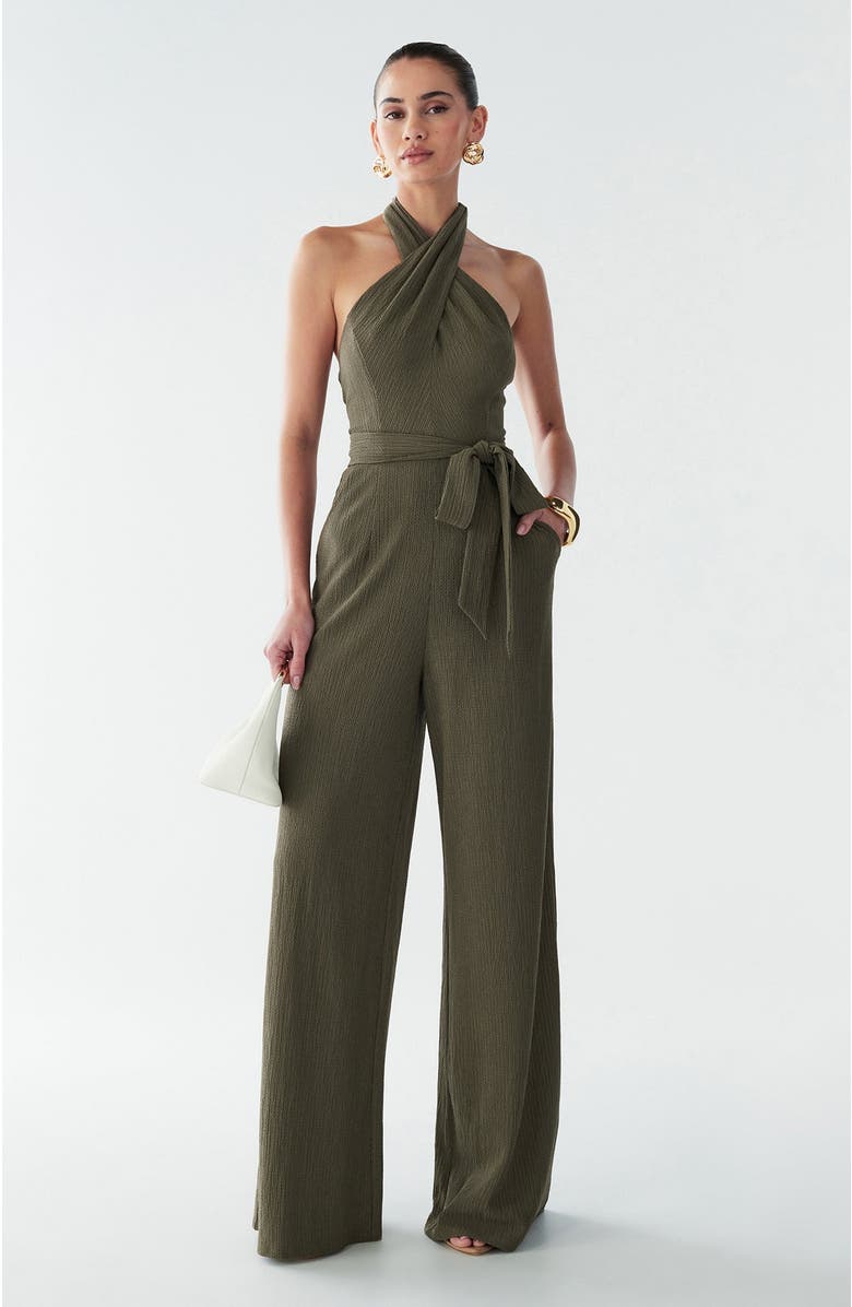 BWLDR Amber Jumpsuit, Alternate, color, Dark Olive