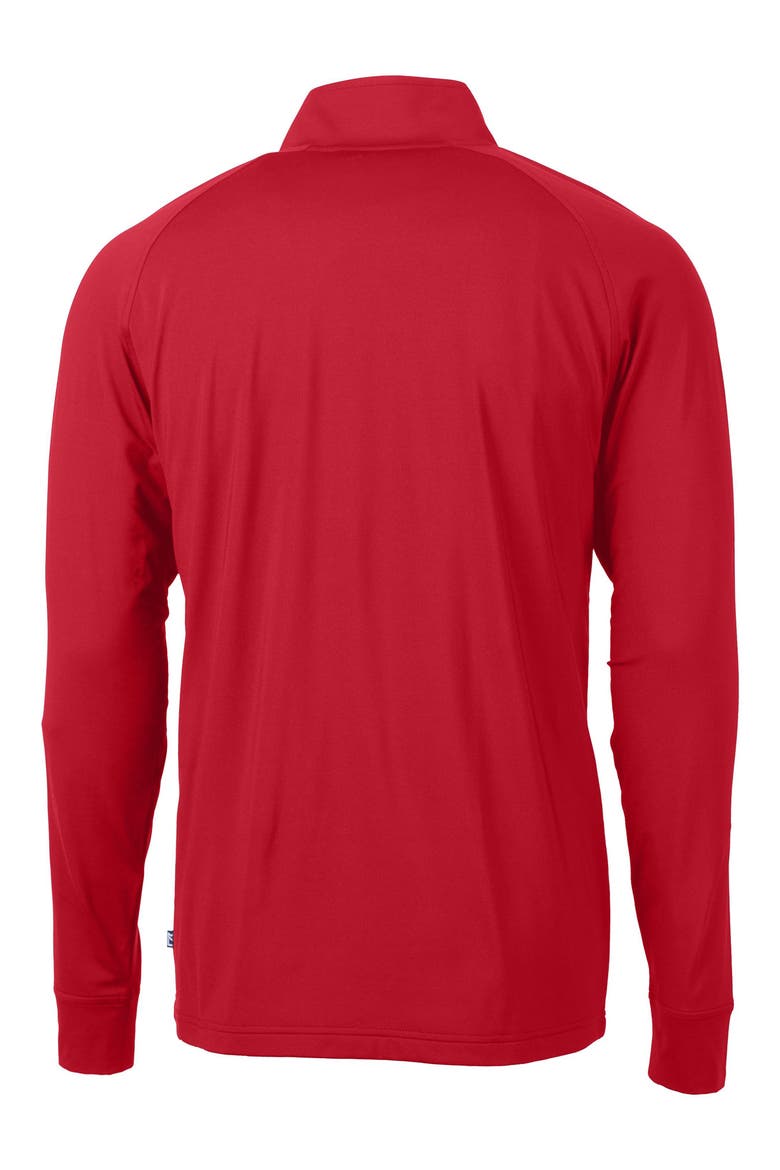Adapt Knit Quarter Zip Pullover, Alternate, color, RED