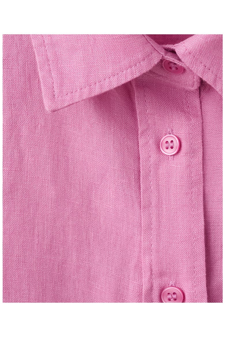 Pocket Linen Shirt, Alternate, color, PINK
