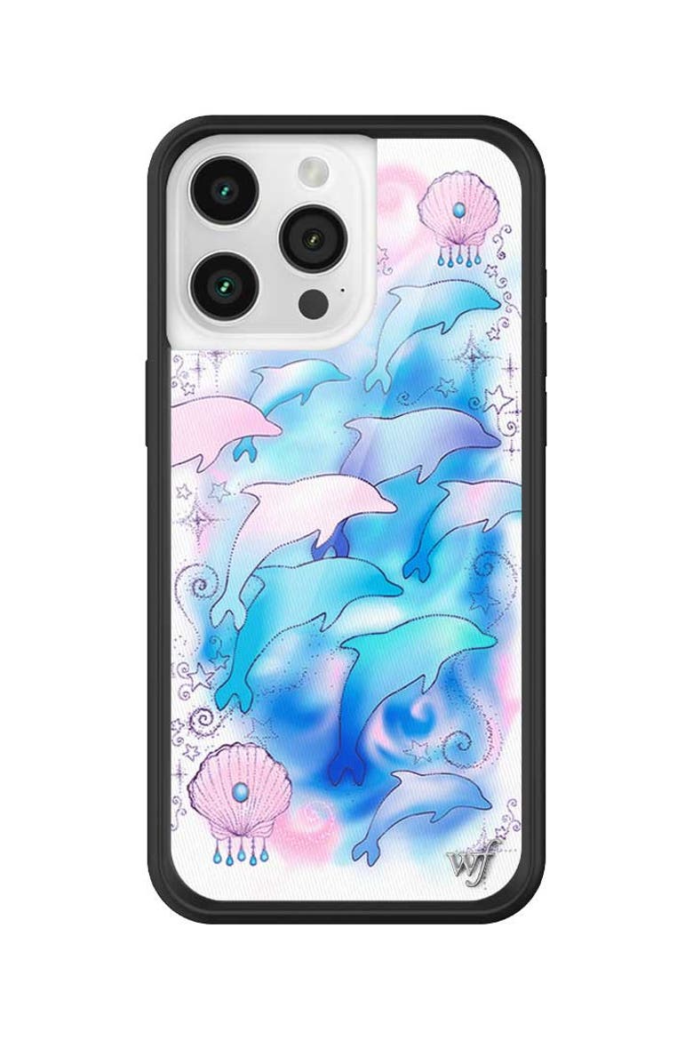 Dolphin Dreams iPhone Case, Alternate, color, White