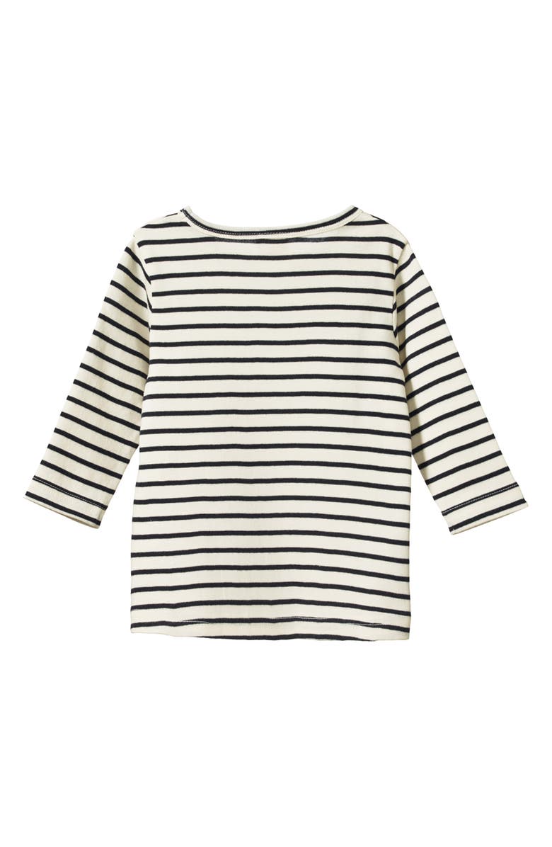 NATURE BABY River Long Sleeve Tee, Alternate, color, Navy Sailor Stripe