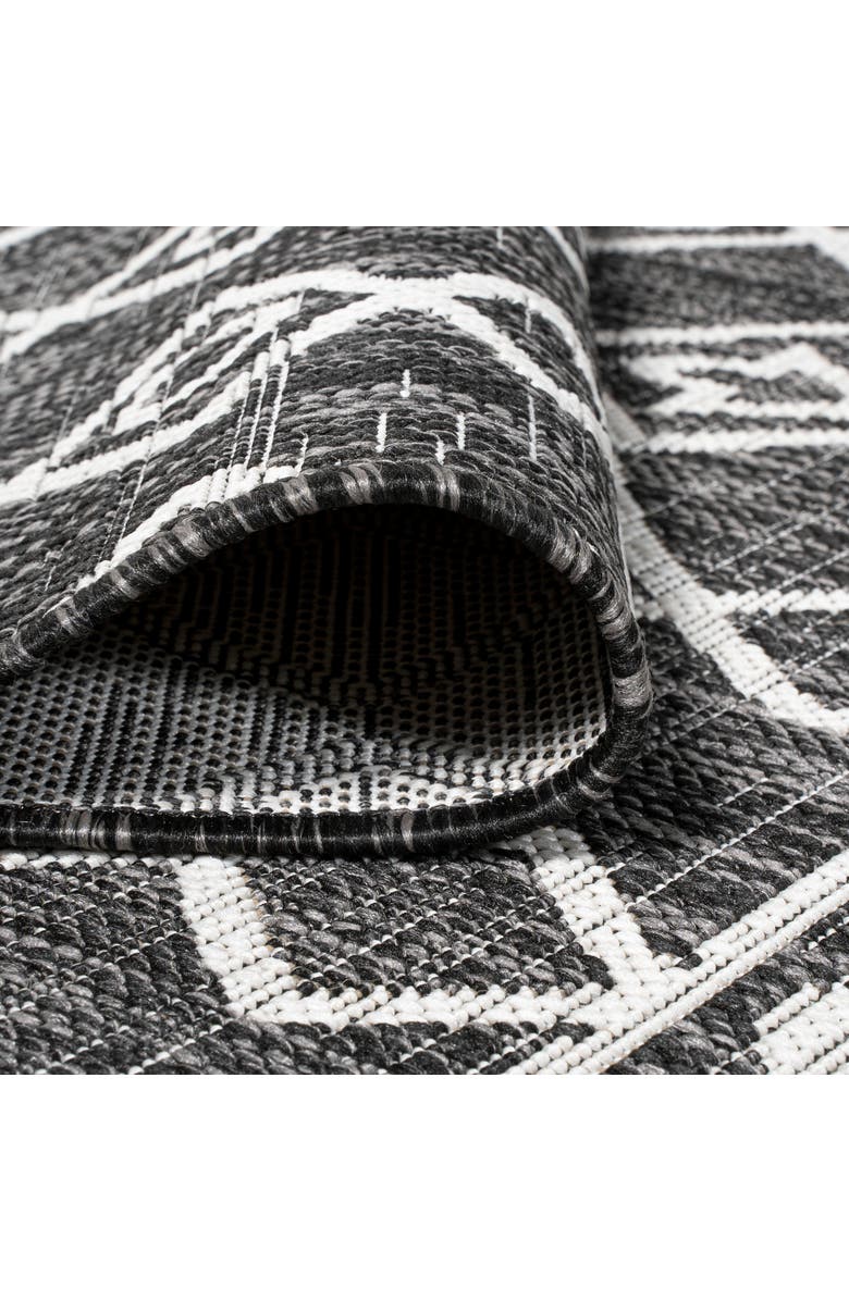 JONATHAN Y Kafel Bohemian Indoor/Outdoor Area Rug, Alternate, color, Black/Ivory