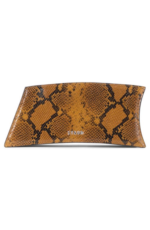 Staud Coco Leather Shoulder Bag In Brown
