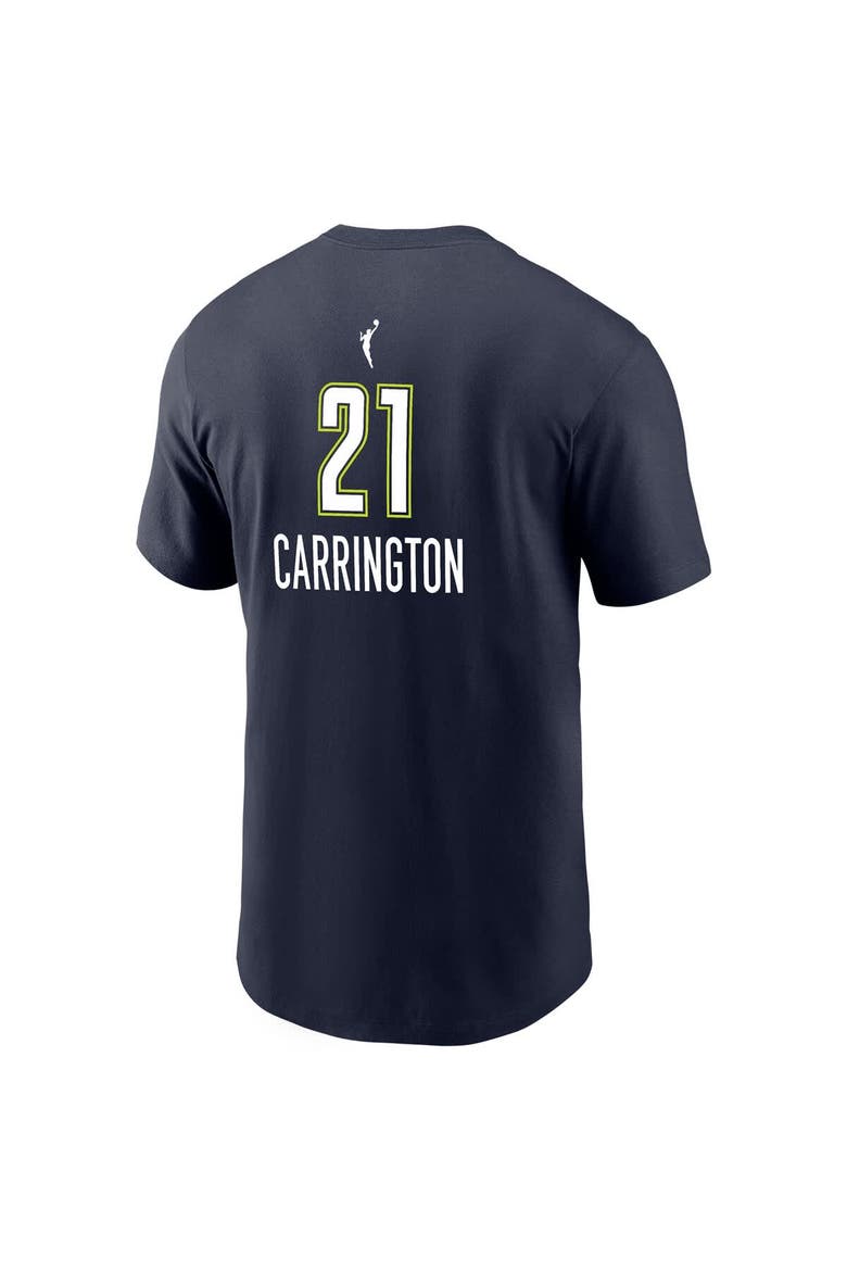 Men's Nike DiJonai Carrington Navy Dallas Wings Explorer Edition Name & Number T-Shirt, Alternate, color, Navy