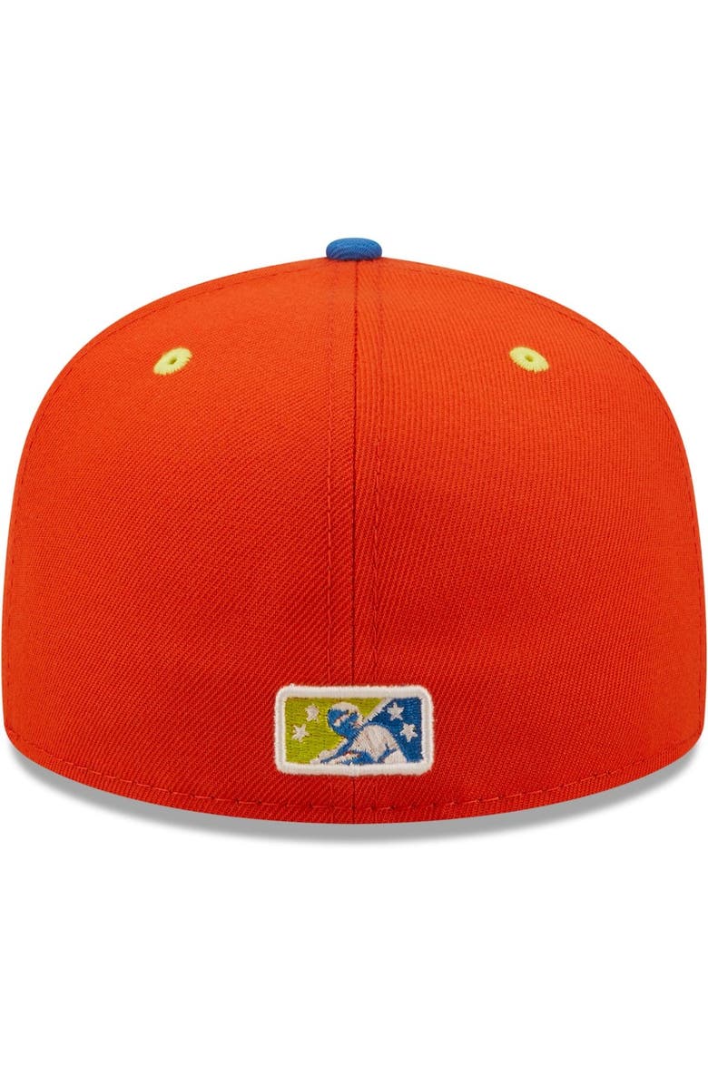 New Era Men's New Era Orange/Blue Calaveras de West Michigan Copa De La Diversion 59FIFTY Fitted Hat, Alternate, color, Orange