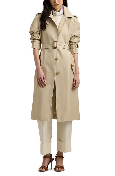 Belted Single Breasted Trench Coat