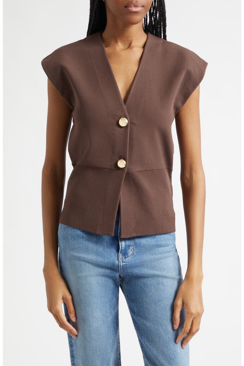 Isador Sweater Vest, Main, color, DARK MOCHA