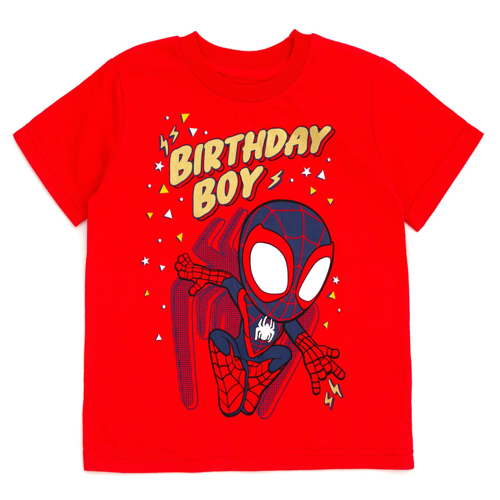 Marvel Spider-Man Birthday T-Shirt in Red, Miles Morales 