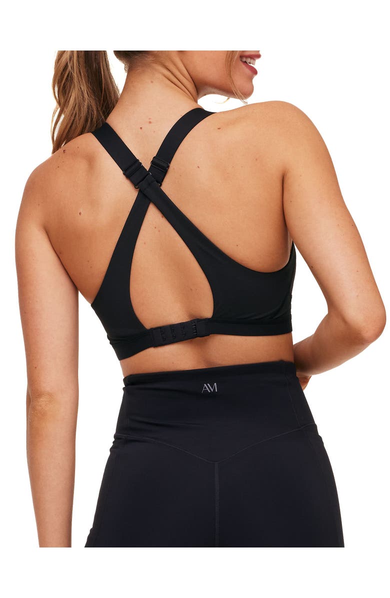 Adore Me Brylee High Support Sports Bra, Alternate, color, Black