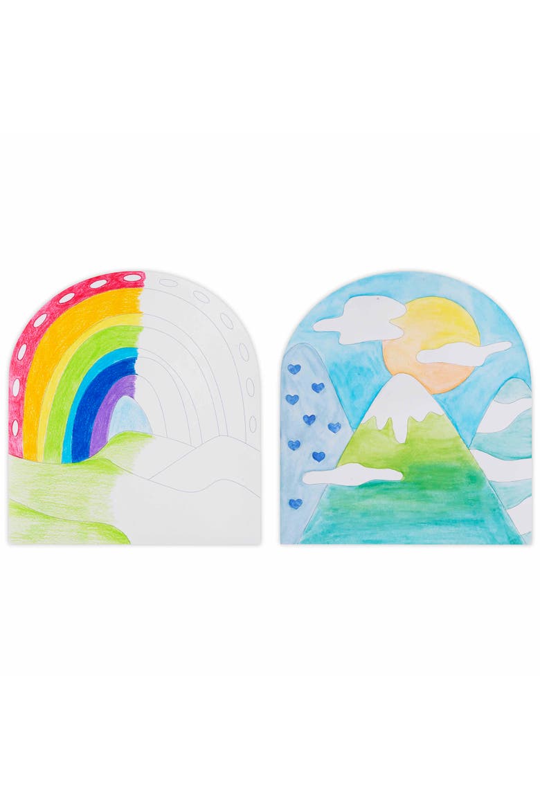 Vivid by Brea Reese Mixed Media Coloring Pad, Boho, 24 Shaped Sheets, Alternate, color, Multicolored