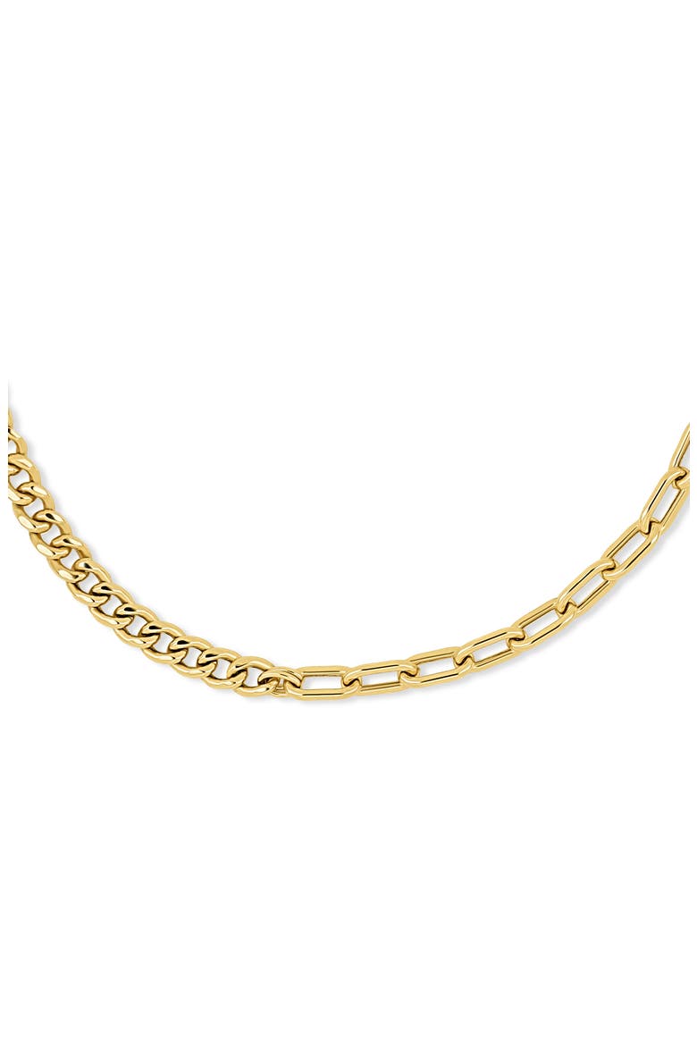 14k Gold Mixed Link Chain Bracelet, Alternate, color, 14K YELLOW GOLD