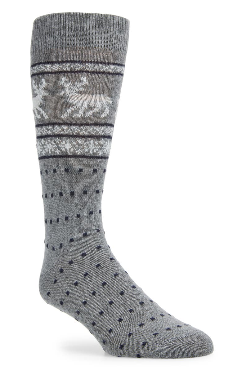 Nordstrom Fair Isle Crew Socks, Main, color, 