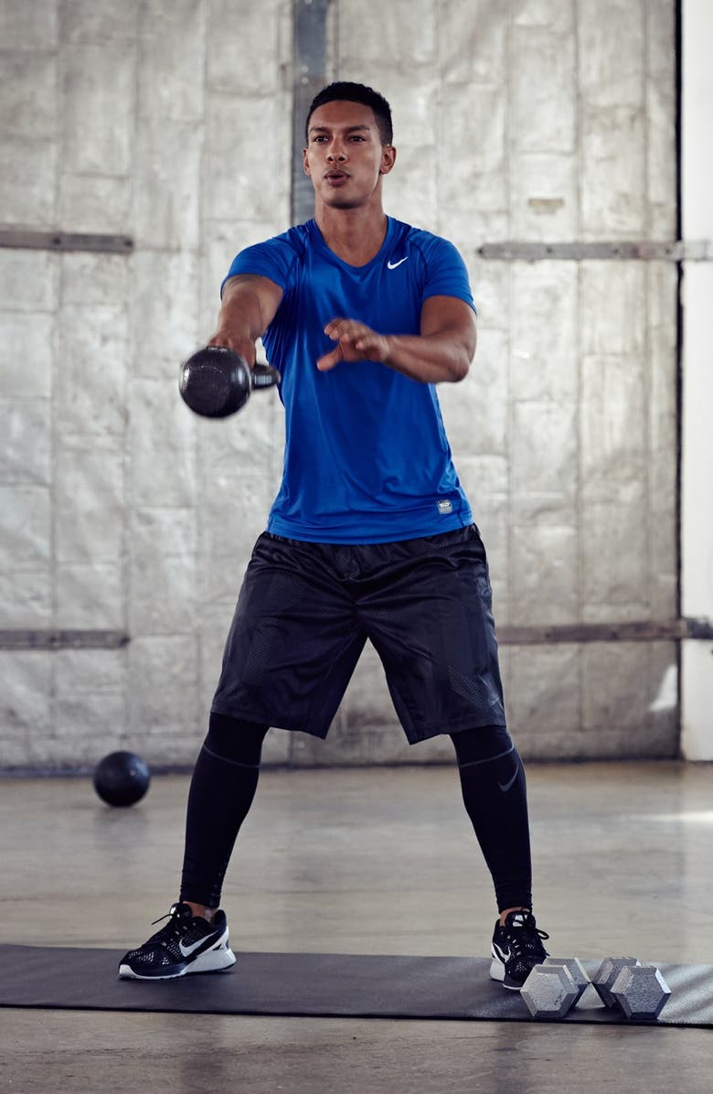 Nike 'Pro Combat Hyperwarm' Max Compression Dri-FIT Tights, Alternate, color,