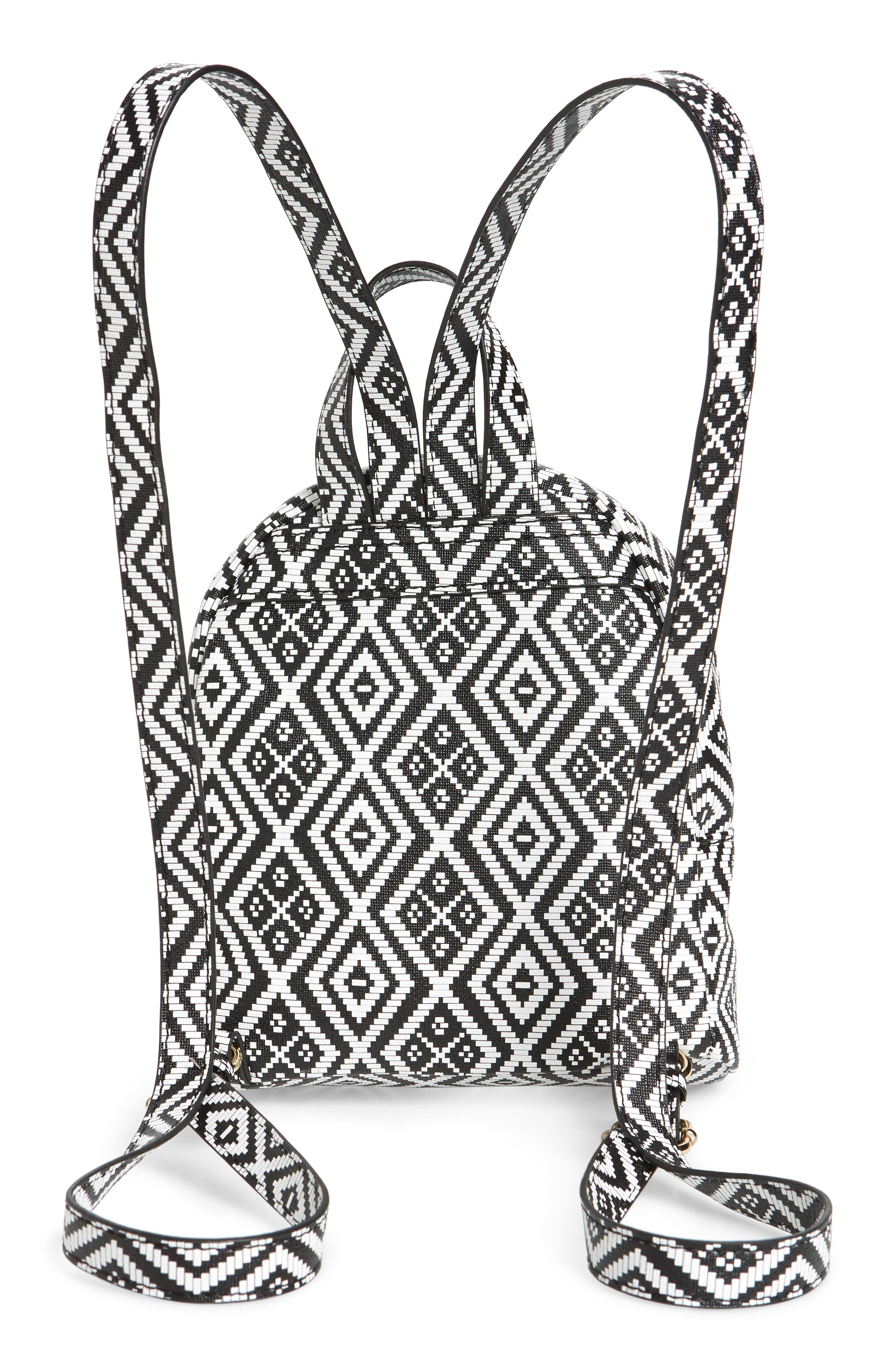 Emperia Weave Pattern Faux Leather Mini Backpack, Alternate, color, 