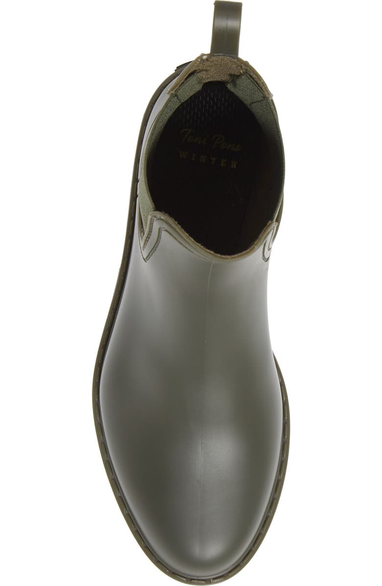Toni Pons Coney Waterproof Chelsea Rain Boot, Alternate, color, Kakhi