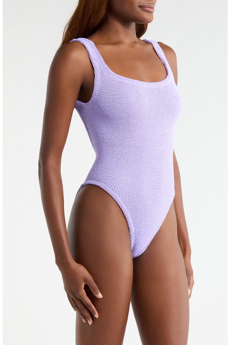 Square Neck One-Piece Swimsuit, Alternate, color, LILAC