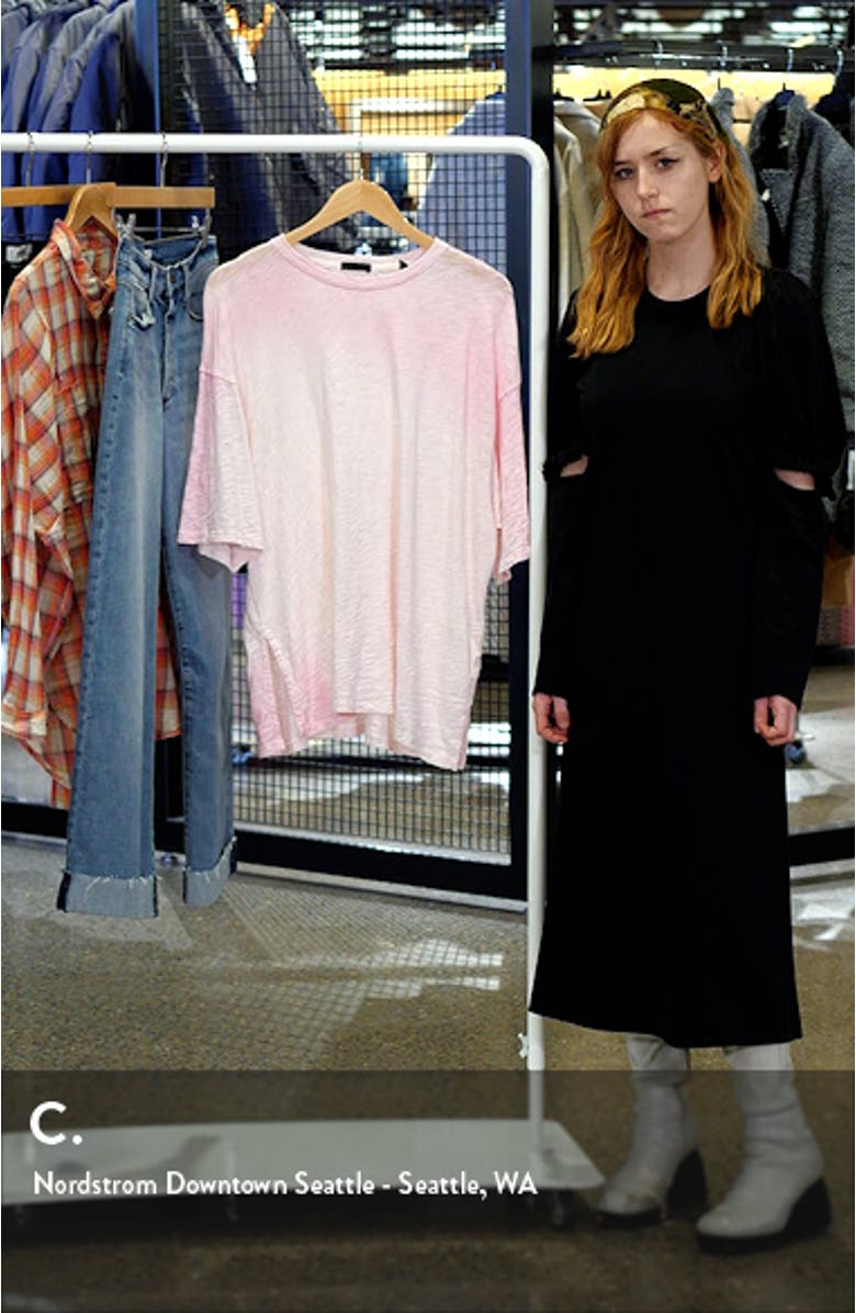 Hand Sprayed Fade Oversize Cotton T-Shirt, sales video thumbnail