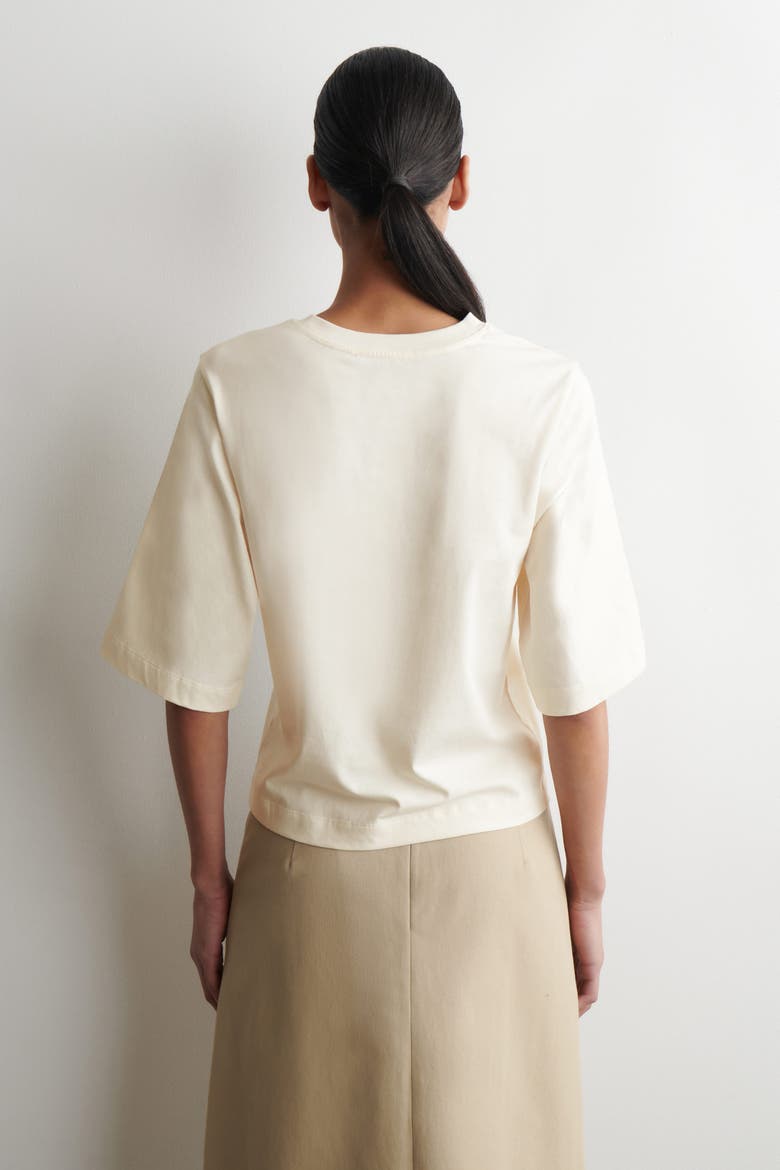 Cotton T-shirt, Alternate, color, CREAM