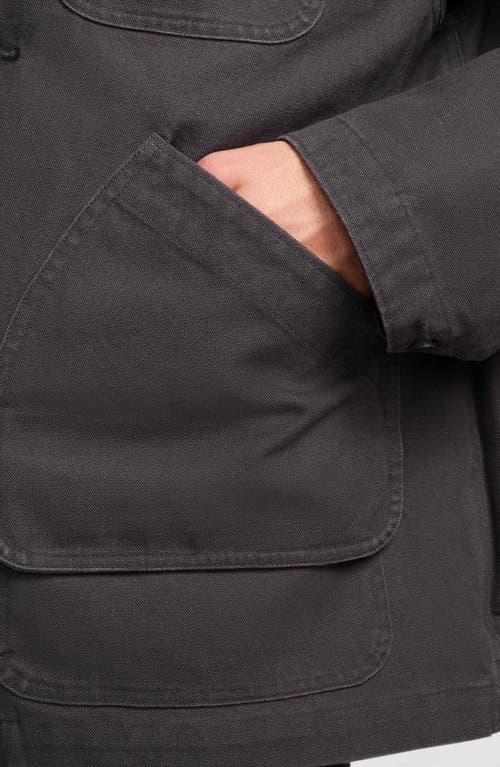 Nike Men's Life Flannel-lined Barn Coat In Anthracite/anthracite