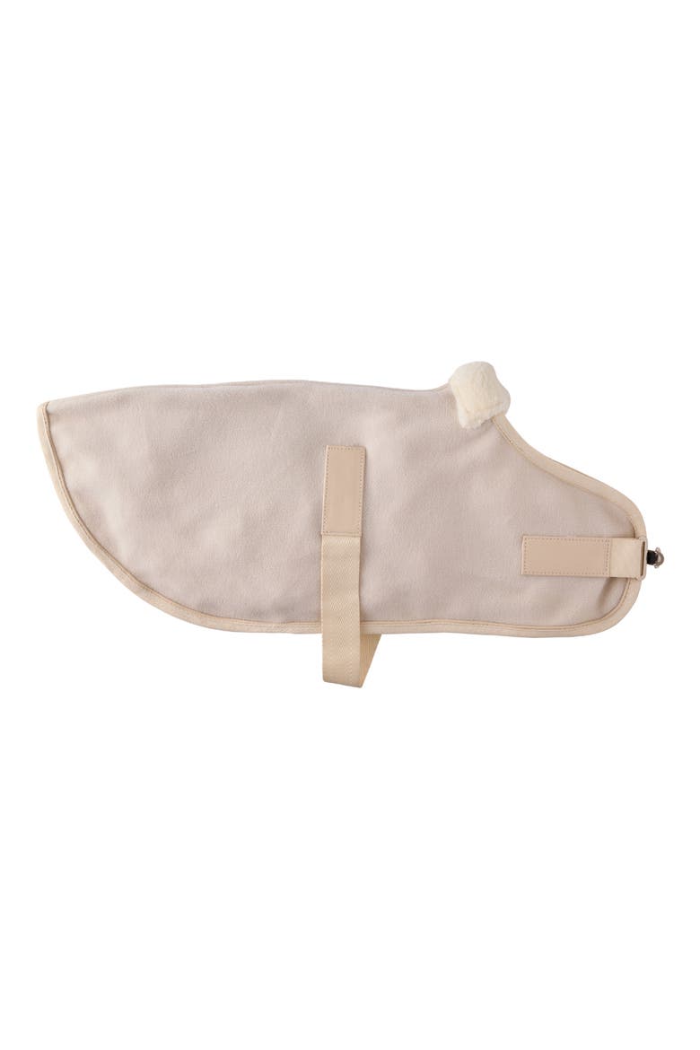 Preston II Argyle Polar Fleece Dog Coat, Alternate, color, ALMOND MILKDNU