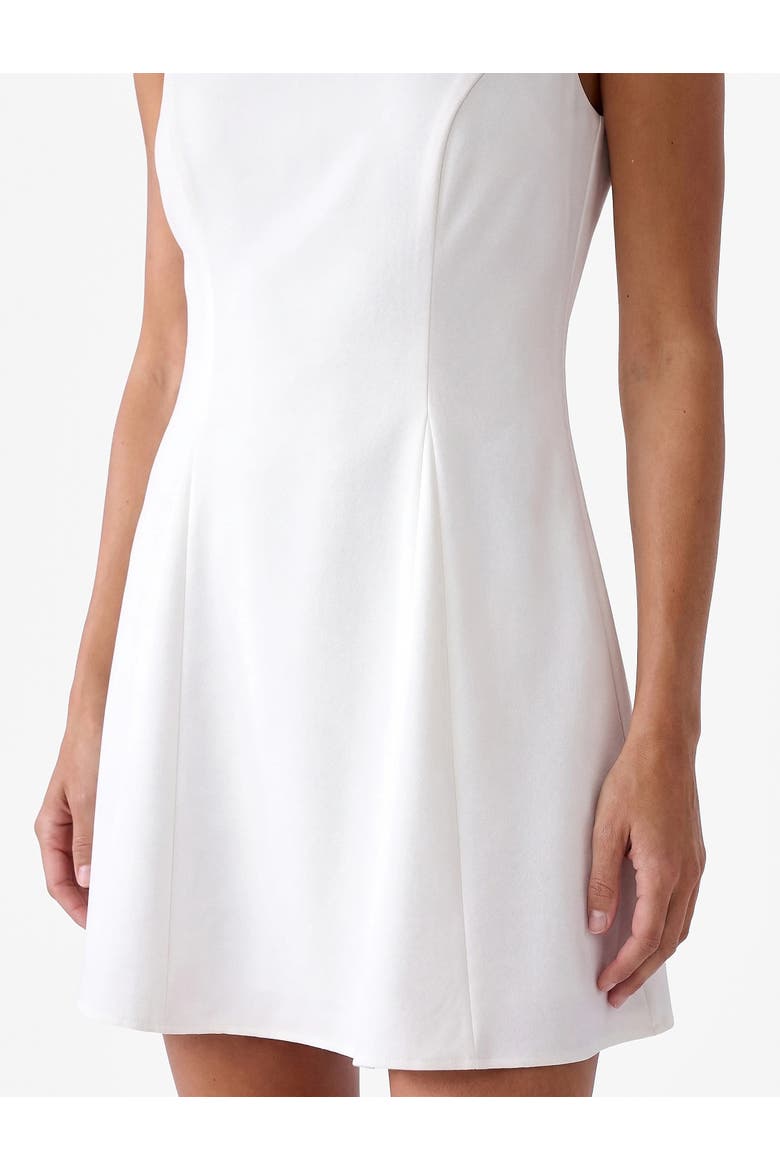 Sleeveless Crew Neck Flare Mini Dress, Alternate, color, ECRU