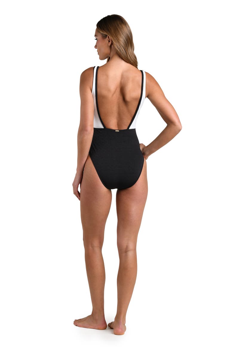 Fine Line Mila One-Piece Swimsuit, Alternate, color, WHITE