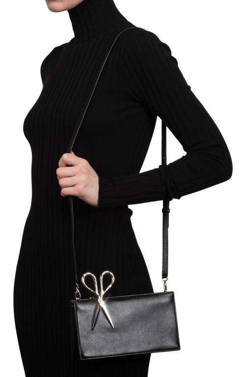 Alexis Bittar The Petite Scissor Leather Clutch In Black