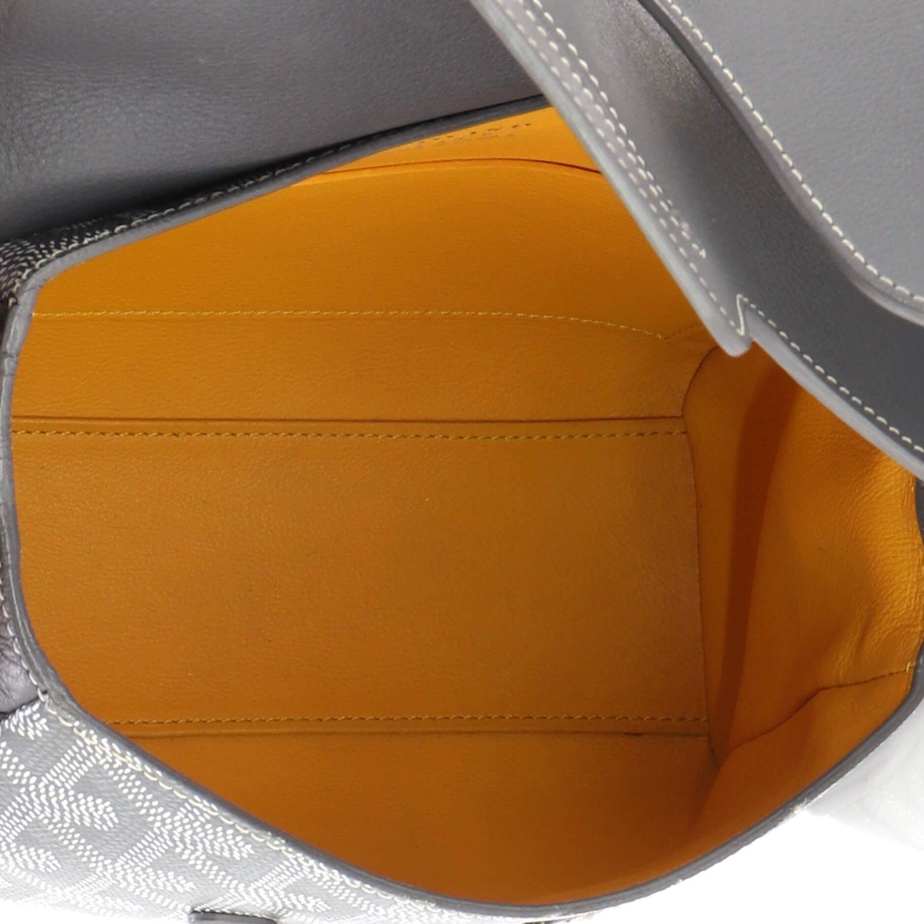 Saigon Top Handle Bag Coated Canvas with Leather Mini, Alternate, color, Grey