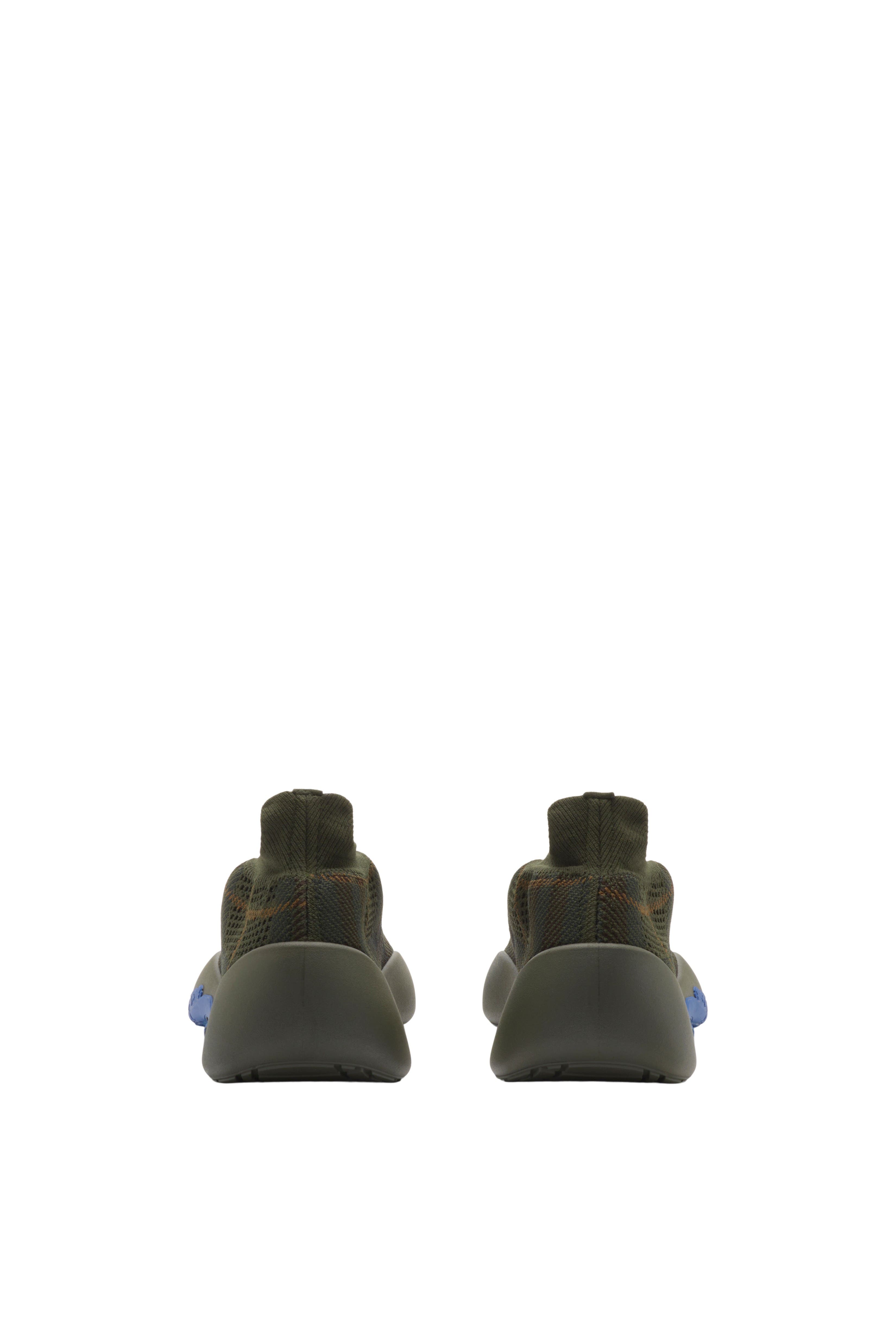 Burberry Check Knit Neptune Sneakers, Alternate, color, 